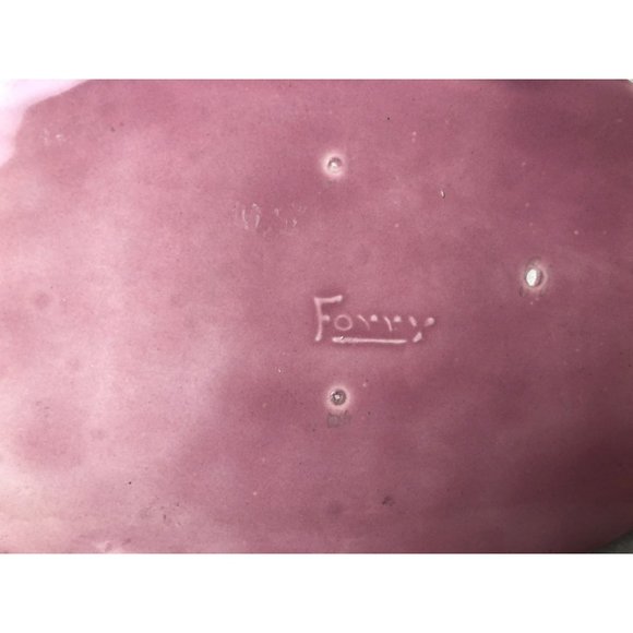 One of a Kind MCM Glazed Pottery Centerpiece with Candle Holders and Rooster, Si - Picture 6 of 6